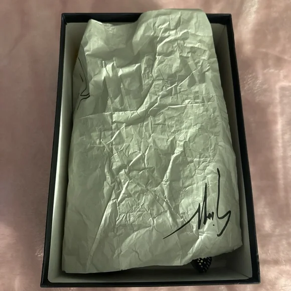 Black and Yellow Studded Women's Loafers - Picture 5 of 7